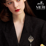  Cài áo Chim công Royal 