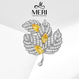  Pin cài áo Silver Leaf 