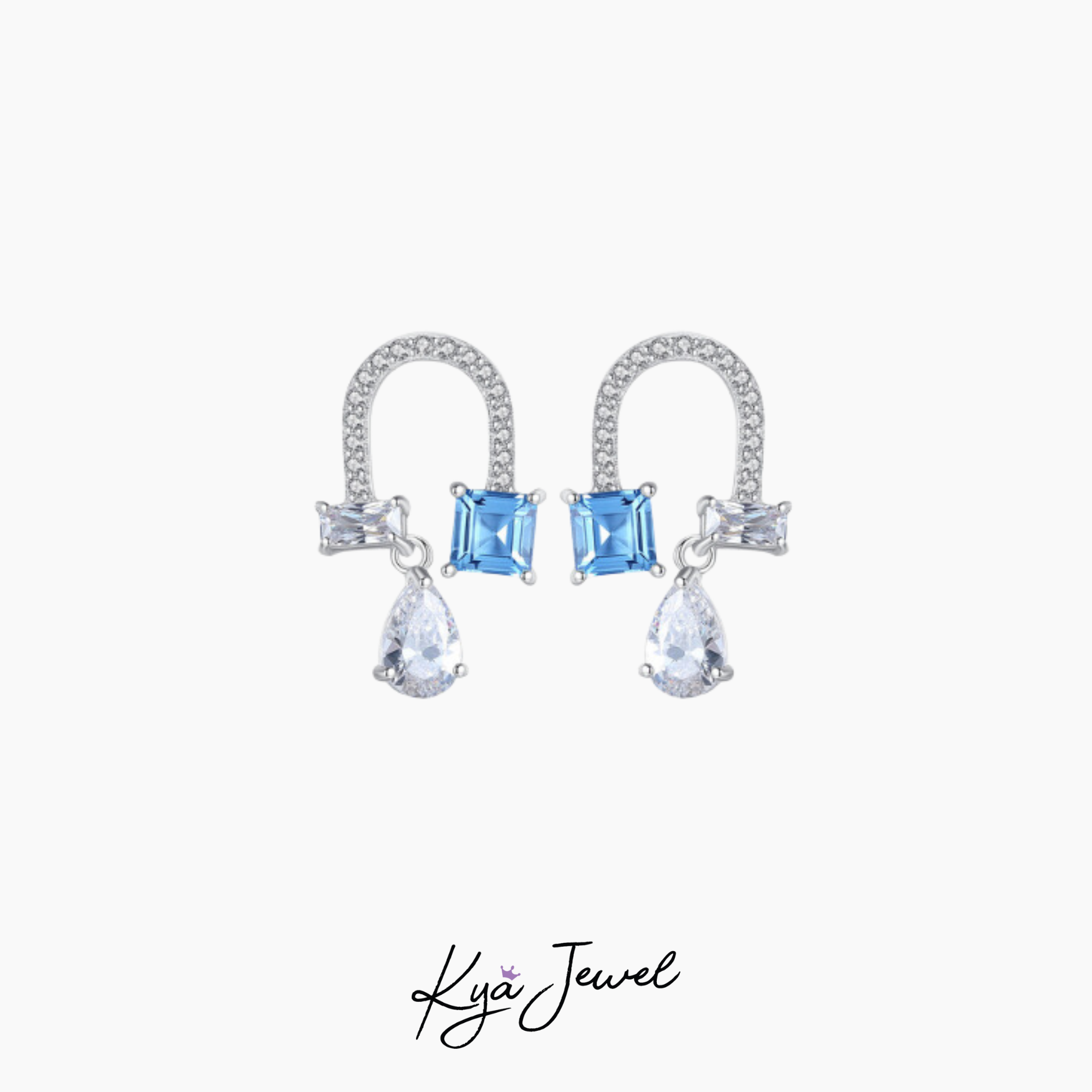  Bộ trang sức bạc đính đá cz lấp lánh 