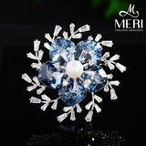  Cài áo Radiant Blue 