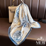  Khăn choàng Blooming Blue Rose 