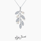  Dây chuyền nữ Leaf Pearl 