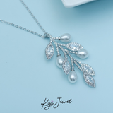  Dây chuyền nữ Leaf Pearl 