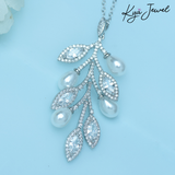  Dây chuyền nữ Leaf Pearl 