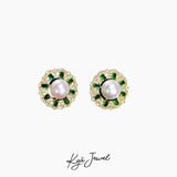  Khuyên tai nữ Golden Pearl Elegance 