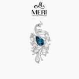  Cài áo Sapphire Peacock 
