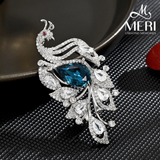  Cài áo Sapphire Peacock 
