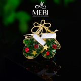  Cài áo đôi găng tay giáng sinh 