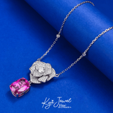  Dây chuyền nữ bạc Ý Charming Camellia 