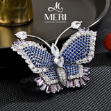  Cài áo Blue Stone Butterfly 