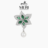  Pin cài áo Emerald Bloom 