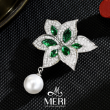  Pin cài áo Emerald Bloom 