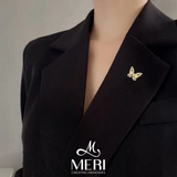  Pin cài áo Yellow Butterfly 