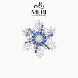  Cài áo Blue Snowflake 