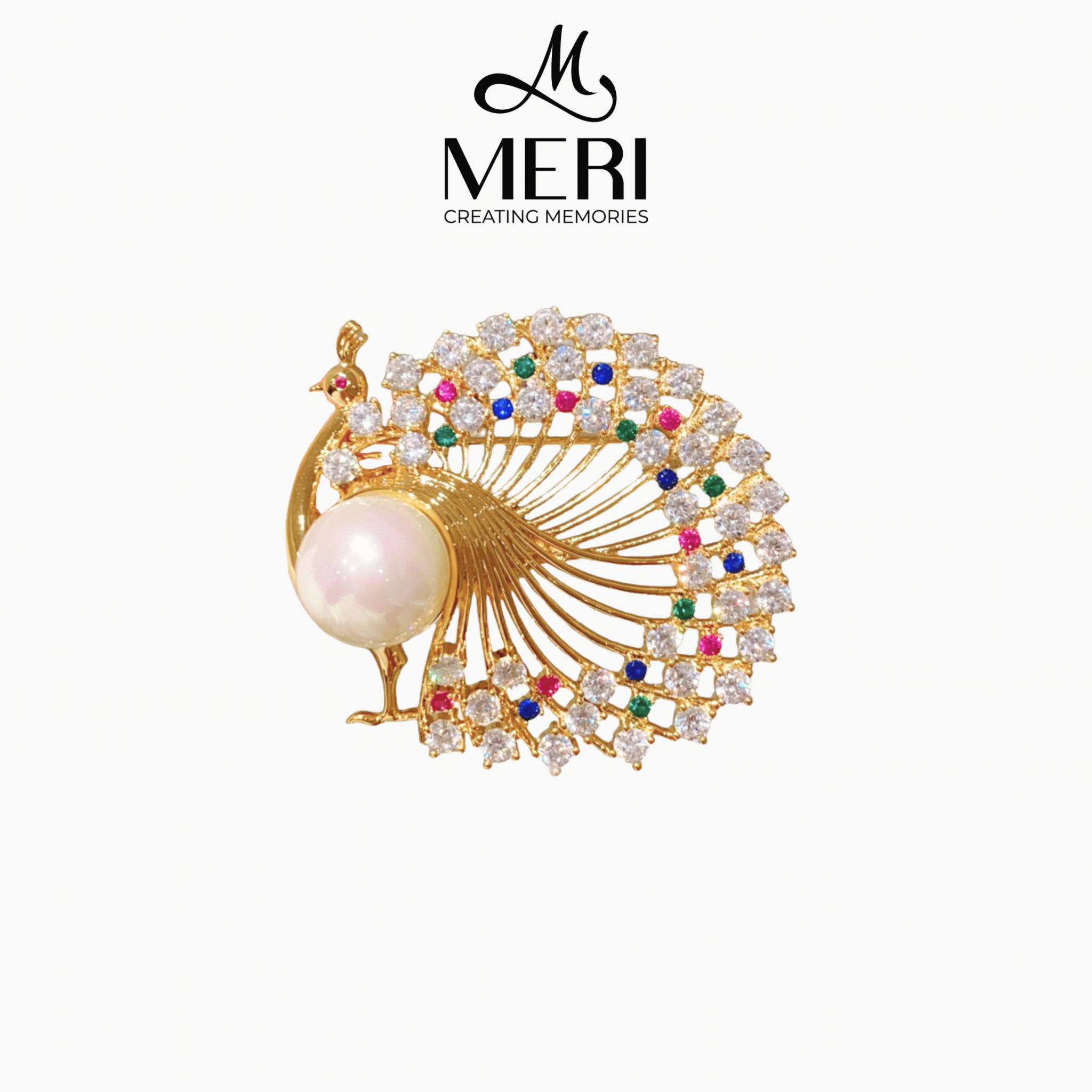  Cài áo Shimmering Peacock 