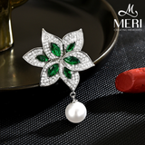  Pin cài áo Emerald Bloom 