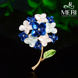  Cài áo Blue Hydrangea 