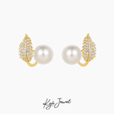  Khuyên tai nữ Leafy Pearl 
