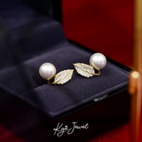  Khuyên tai nữ Leafy Pearl 