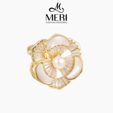  Cài khăn Blooming Pearl 