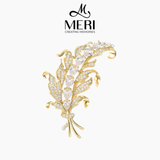  Cài áo Gold Floral 