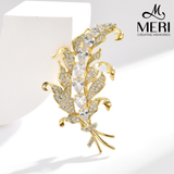  Cài áo Gold Floral 