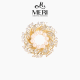  Cài áo Pearl Wreath 
