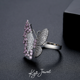  Nhẫn nữ Pink Butterfly Drop 