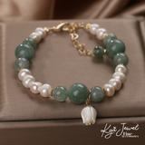  Vòng tay nữ ngọc trai Jade Blossom 