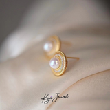  Khuyên tai nữ Feminine Pearl 