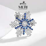  Cài áo Blue Snowflake 