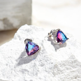  Khuyên tai bạc nữ Purple Mystic 