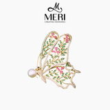  Cài áo Floral Butterfly 