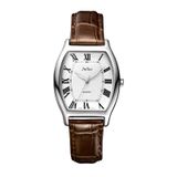  Đồng Hồ Nữ JA-703LA Julius Hàn Quốc Mặt Chữ Nhật (Bạc Mặt Trắng) 