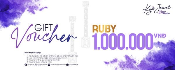 Gift voucher Ruby 1.000.000VNĐ