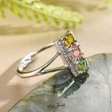  Nhẫn đá Tourmaline sắc sảo 