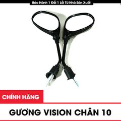 Bộ gương, kính, kiếng chiếu hậu xe máy Vision gương thời trang chính hiệu Daichi chân gương 10mm xe ga, xe số Honda, Yamaha