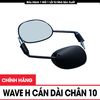 Gương xe máy Wave H cán dài chân gương 10 lắp dễ dàng cho các dòng xe Honda, Yamaha trên thị trường