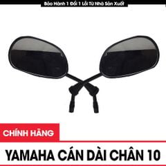 Gương Chiếu Hậu Xe Máy Yamaha Cán Dài Chân 10 Chính Hãng Giao Hàng Nhanh Trên Toàn Quốc Tặng Cao Su Để Chân