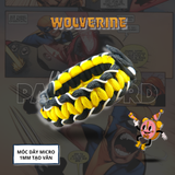 WOLVERINE Vòng Tay Paracord màu Đen & Vàng