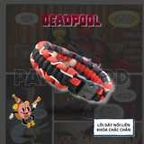 DEADPOOL Vòng Tay Paracord màu Đỏ & Đen