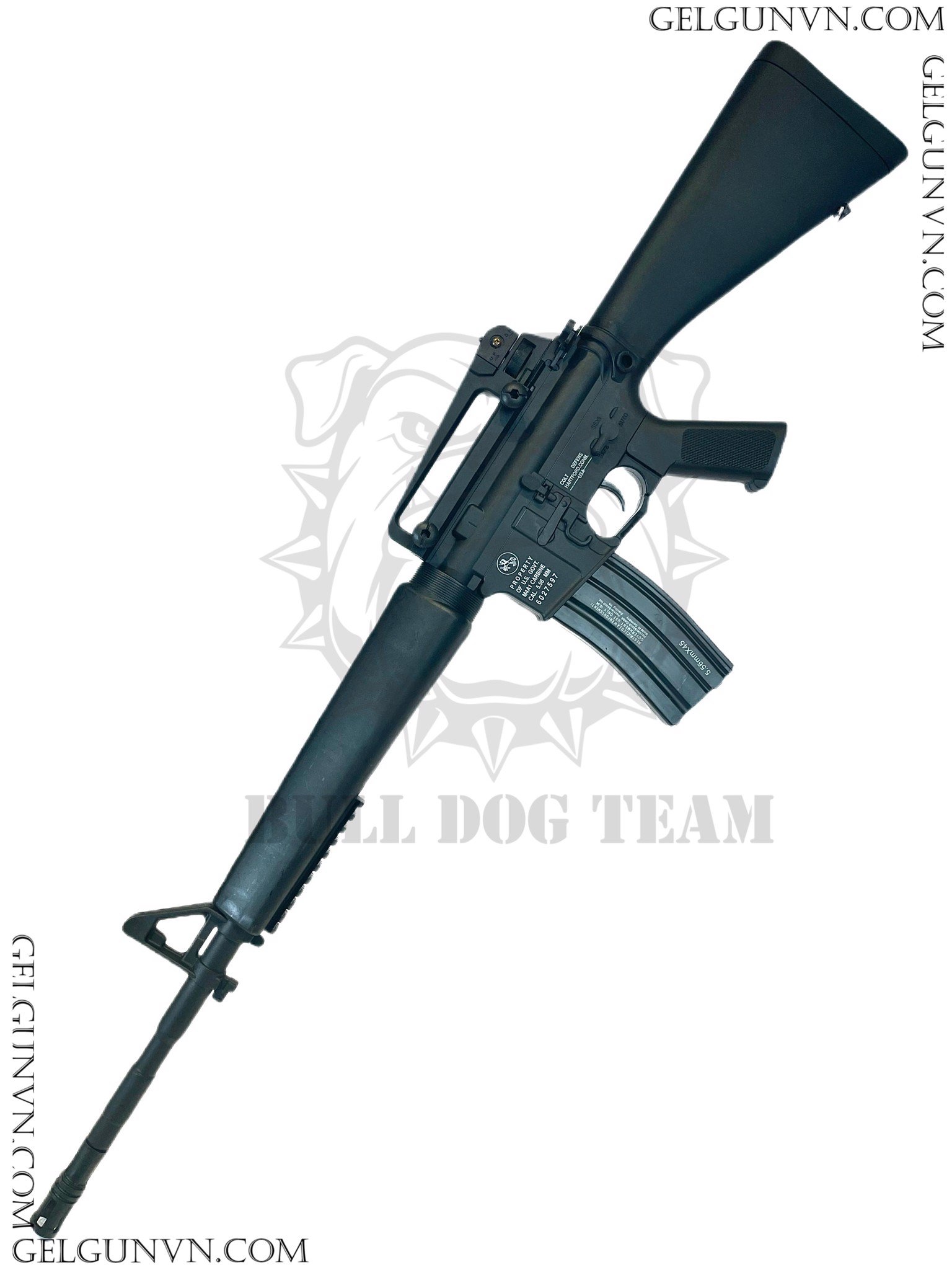 Súng Đạn Thạch M16 Tỉ Lệ 11 Bản Full Nylon  Gelgun  Súng đạn thạch  Súng  mô hình  Bull Dog Team