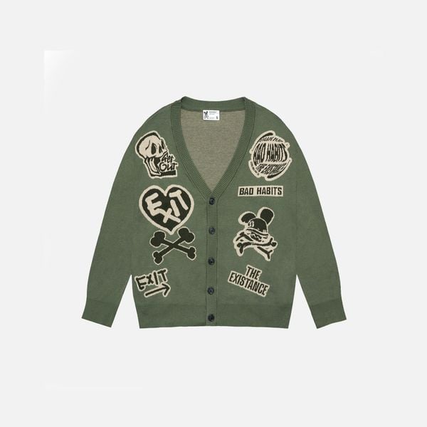 EXIT CARDIGAN - OLIVE
