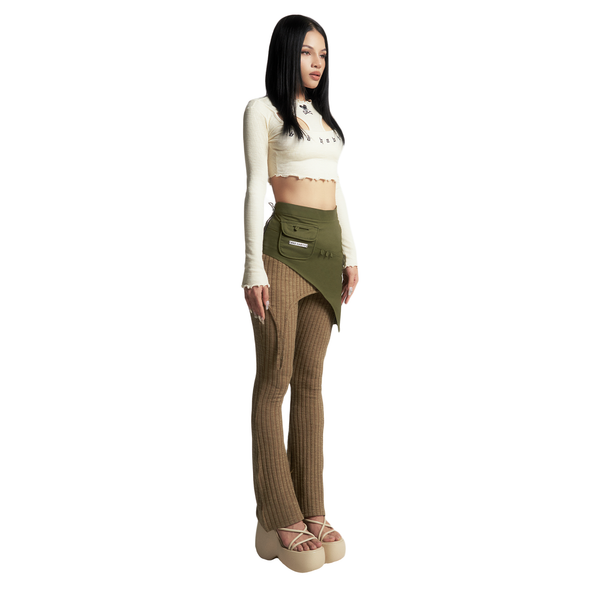 FLARED TROUSER WITH SKIRT