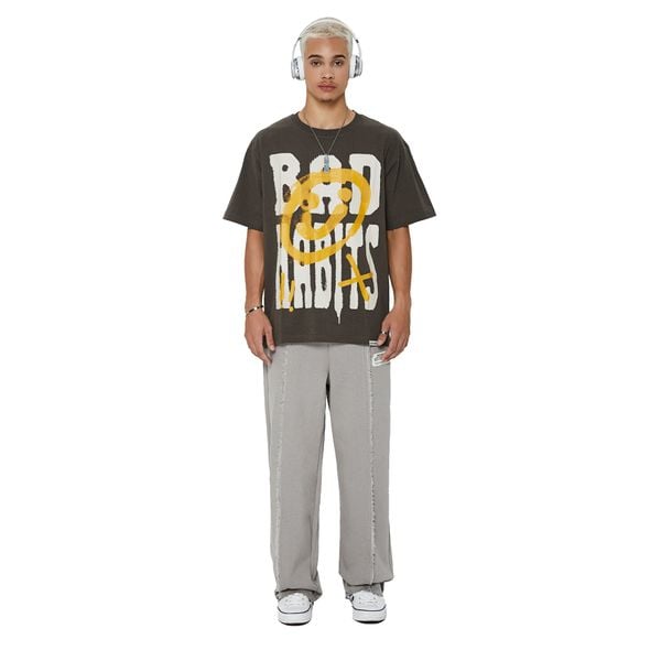 BAD SMILEY TEE - GREY