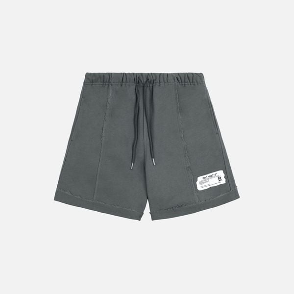 DESTROYED SWEAT SHORT - GREY