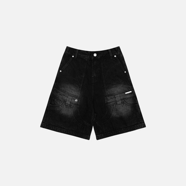 METAL LABEL BAGGY SHORT
