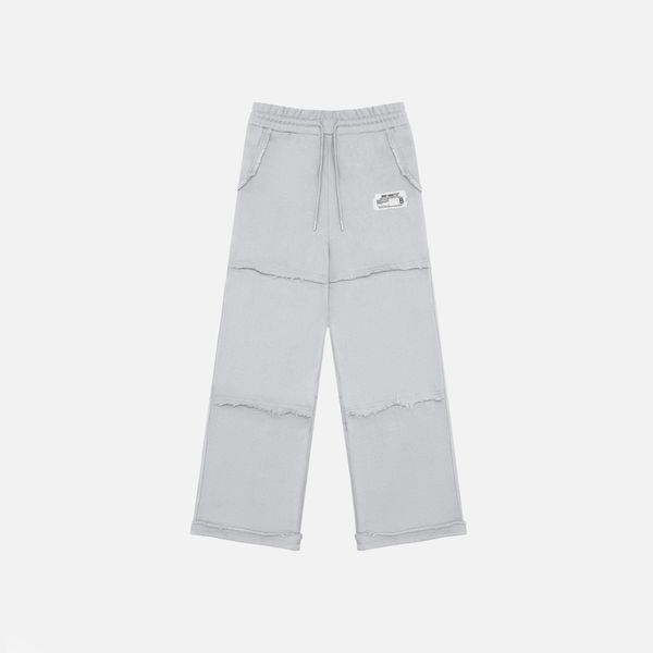 DISTRESSED SWEATPANTS - LIGHT GREY