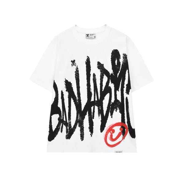 FREEHAND TYPO TEE - WHITE