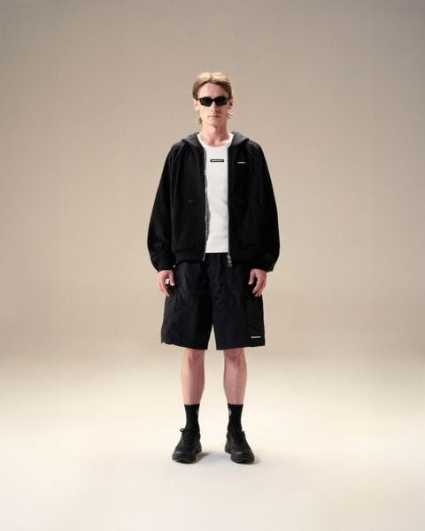 S-ON THE GO HOODIE ZIP - BLACK